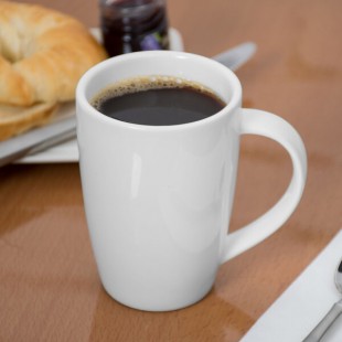 Libbey Slenda 9 oz. Royal Rideau White Porcelain Mug - Sample Libbey Slenda 9 oz. Royal Rideau White Porcelain Mug - Sample
