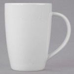 Libbey Slenda 9 oz. Royal Rideau White Porcelain Mug - Sample