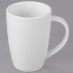 Libbey Slenda 9 oz. Royal Rideau White Porcelain Mug - Sample