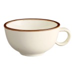 Acopa Keystone 8 oz. Vanilla Bean Porcelain Low Cup - Sample Acopa Keystone 8 oz. Vanilla Bean Porcelain Low Cup - Sample