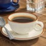 Acopa Keystone 8 oz. Vanilla Bean Porcelain Low Cup - Sample Acopa Keystone 8 oz. Vanilla Bean Porcelain Low Cup - Sample
