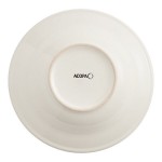 Acopa 10 oz. Ivory (American White) Wide Rim Rolled Edge Stoneware Soup Bowl - Sample Acopa 10 oz. Ivory (American White) Wide Rim Rolled Edge Stoneware Soup Bowl - Sample
