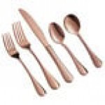 Acopa Vernon Rose Gold 18/0 Stainless Steel Heavy Weight Flatware 5 Piece Set - Sample
