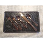 Acopa Vernon Rose Gold 18/0 Stainless Steel Heavy Weight Flatware 5 Piece Set - Sample