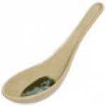 GET 6020-TD Japanese Traditional 0.6 oz. Melamine Soup Spoon - 60/Case