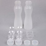 GET SDB-16 16 oz. Frosted Polycarbonate Salad Dressing / Juice Bottle and Lid Set GET SDB-16 16 oz. Frosted Polycarbonate Salad Dressing / Juice Bottle and Lid Set