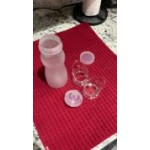 GET SDB-16 16 oz. Frosted Polycarbonate Salad Dressing / Juice Bottle and Lid Set GET SDB-16 16 oz. Frosted Polycarbonate Salad Dressing / Juice Bottle and Lid Set