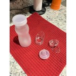 GET SDB-16 16 oz. Frosted Polycarbonate Salad Dressing / Juice Bottle and Lid Set GET SDB-16 16 oz. Frosted Polycarbonate Salad Dressing / Juice Bottle and Lid Set