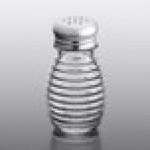 TableCraft Beehive 2 oz. Glass Salt and Pepper Shakers with Stainless Steel Tops - HBH2C - 2/Set TableCraft Beehive 2 oz. Glass Salt and Pepper Shakers with Stainless Steel Tops - HBH2C - 2/Set