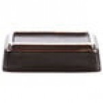 Tuxton GZL-751 TuxTrendz Kona 3 oz. Lava China Sauce Dish - 24/Case