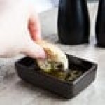 Tuxton GZL-751 TuxTrendz Kona 3 oz. Lava China Sauce Dish - 24/Case