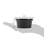 Hall China from Steelite International HL3630AFCA Foundry 3.5 oz. Black China Round Ramekin - 36/Case Hall China from Steelite International HL3630AFCA Foundry 3.5 oz. Black China Round Ramekin - 36/Case