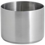 Front of the House Soho 9 oz. Matte Black Brushed Stainless Steel Round Ramekin - 12/Case Front of the House Soho 9 oz. Matte Black Brushed Stainless Steel Round Ramekin - 12/Case