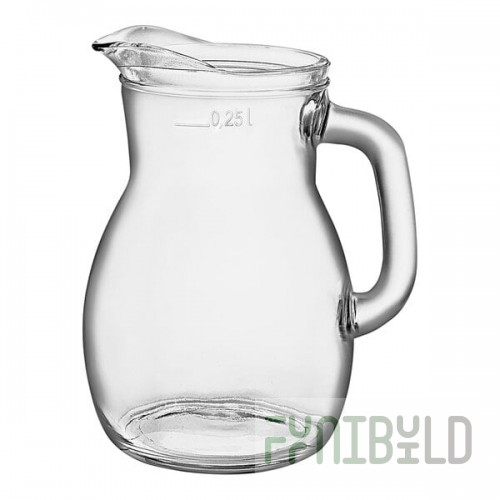 Bormioli Rocco Bistrot from Steelite International 10.125 oz. Glass Pitcher - 12/Case