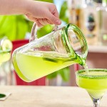 Acopa Tropic 50 oz. Glass Pitcher with Green Rim Acopa Tropic 50 oz. Glass Pitcher with Green Rim