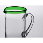 Acopa Tropic 50 oz. Glass Pitcher with Green Rim Acopa Tropic 50 oz. Glass Pitcher with Green Rim