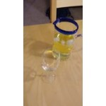 Acopa Tropic 50 oz. Glass Pitcher with Green Rim Acopa Tropic 50 oz. Glass Pitcher with Green Rim