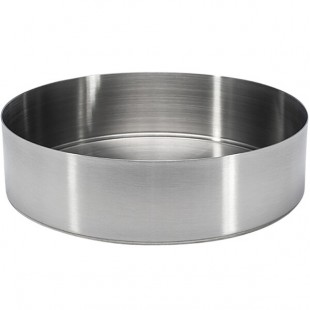 Front of the House Soho 42 oz. Brushed Stainless Steel Round Bowl - 12/Case Front of the House Soho 42 oz. Brushed Stainless Steel Round Bowl - 12/Case