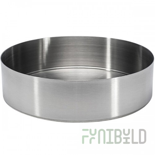 Front of the House Soho 42 oz. Brushed Stainless Steel Round Bowl - 12/Case