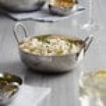 Vollrath 59751 40 oz. Shallow Stainless Steel Balti Dish - 7