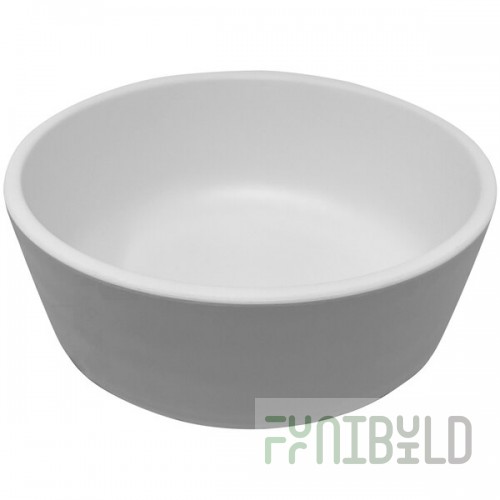 GET Roca Matte 15 oz. Gray Melamine Soup / Salad Bowl - 24/Case