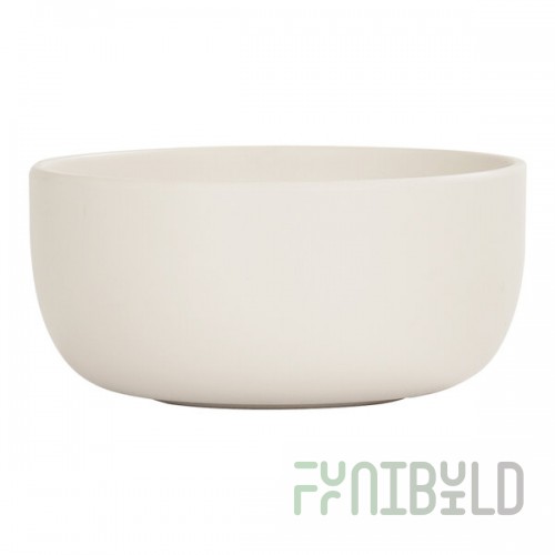 Cal-Mil Oslo 30 oz. Ivory Round Melamine Bowl