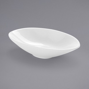 American Metalcraft 3 oz. Oval White Mini Melamine Bowl - 20/Case American Metalcraft 3 oz. Oval White Mini Melamine Bowl - 20/Case