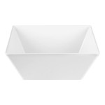 Vollrath V22204 6.5 Qt. White Extra-Large Square Melamine Bowl Vollrath V22204 6.5 Qt. White Extra-Large Square Melamine Bowl