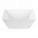 Vollrath V22204 6.5 Qt. White Extra-Large Square Melamine Bowl Vollrath V22204 6.5 Qt. White Extra-Large Square Melamine Bowl