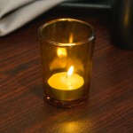 Sterno 80282 Petite Amber Votive Glass Sterno 80282 Petite Amber Votive Glass