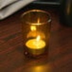 Sterno 80282 Petite Amber Votive Glass Sterno 80282 Petite Amber Votive Glass