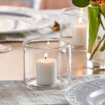 Acopa 12.5 oz. Cylindrical Glass Candle / Votive Holder - 12/Case