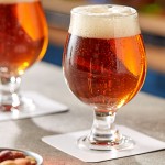 Libbey 3817 10 oz. Customizable Stackable Belgian Beer / Tulip Glass - 12/Case Libbey 3817 10 oz. Customizable Stackable Belgian Beer / Tulip Glass - 12/Case