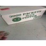 Black Pepper .10 Gram Portion Packet - 3,000/Case