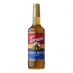 Torani Cookie Butter Flavoring Syrup Glass Bottle 750 mL - 12/Case