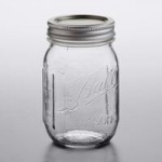 Ball 67000 32 oz. Quart Wide Mouth Glass Canning Jar with Silver Metal Lid and Band - 12/Case Ball 67000 32 oz. Quart Wide Mouth Glass Canning Jar with Silver Metal Lid and Band - 12/Case