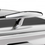 Acopa Voyage 5 Qt. 2/3 Size Stainless Steel Induction Chafer with Glass Top, Soft-Close Lid, and Stand with Fuel Holder