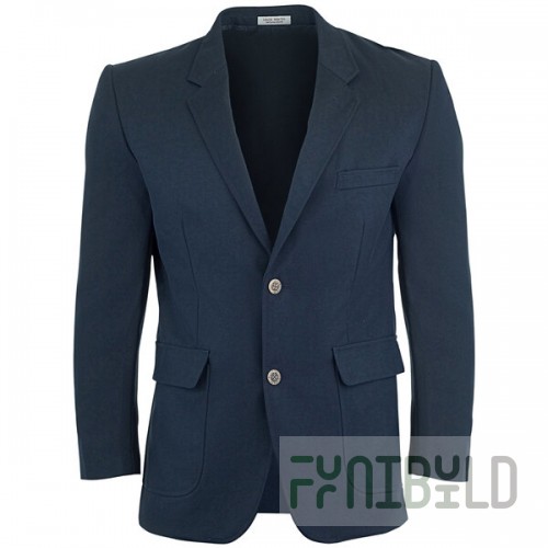 National Patrol by Henry Segal Men's Customizable Navy Single Breasted Blazer - 40