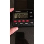 San Jamar Escali TMDGTE Digital 4 Channel 100 Hour Kitchen Timer with Clock