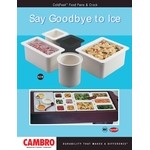 Cambro 1.7 Qt. Black Insulated ColdFest Condiment Dispenser Kit with Fixed Nozzle Pump and Cover