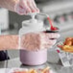Choice Condiment Pump Kit with 0.5 oz. Plastic Pump and 1/2 Gallon Jug