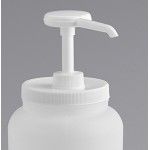 Choice Condiment Pump Kit with 0.5 oz. Plastic Pump and 1/2 Gallon Jug