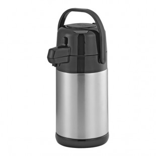 Service Ideas Eco-Air® Slim 1.9 Liter Stainless Steel Lined Airpot with Push Button SECA19S