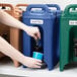 Cambro 250LCD186 Camtainer® 2.5 Gallon Navy Blue Insulated Beverage Dispenser