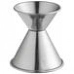 Acopa 1 oz. & 2 oz. Black Japanese Jigger