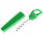 Franmara 3010-16 Traveler's Lime Customizable Plastic Corkscrew and Bottle Opener