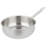 Vollrath 3153 Centurion 4.25 Qt. Stainless Steel Saucier Pan with Aluminum-Clad Bottom