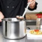 Vollrath 3806 Optio 6.75 Qt. Stainless Steel Sauce Pan with Aluminum-Clad Bottom and Cover
