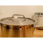 Vollrath 3806 Optio 6.75 Qt. Stainless Steel Sauce Pan with Aluminum-Clad Bottom and Cover