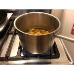 Vollrath 3806 Optio 6.75 Qt. Stainless Steel Sauce Pan with Aluminum-Clad Bottom and Cover